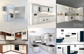 3dsky/3ddd Kitchen Kitchen 橱柜 P1