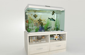 Aquarium with pedestal