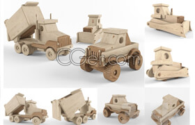 木头玩具车模型，装饰品摆设模型，玩具模型