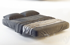 black bed