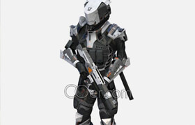 Sci-Fi Soldier - 3dmodel