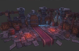 3DMotive - Stylized Dungeon Environment In Maya Vol.1-4