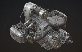 Opposite Engine (max, fbx, obj) 3D model