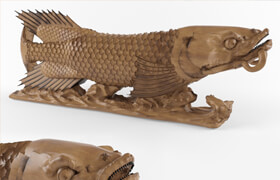 Fish, carp sculpture