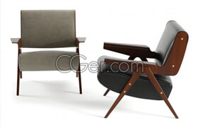 Designconnected pro models - FRATTINI 831 LOUNGE CHAIR