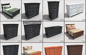 DigitalXModels - 3D Model Collection - Volume 15 - Bedroom Furniture