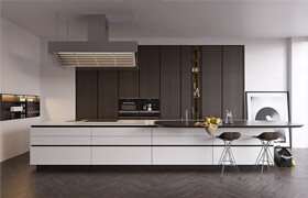 Kitchen Poliform Varenna Twelve (vray GGX, corona PBR)