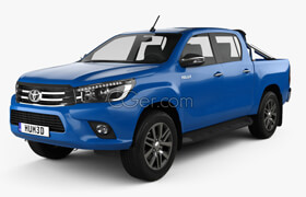 Hum3d - Toyota Hilux Double Cab 2016 - 3dmodel