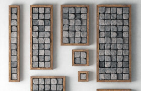 Panel stone cube