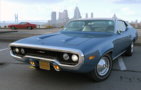 3dexport - Plymouth Satellite 1971 - 3D Model [c4d-max-fbx-3ds-obj]  ​