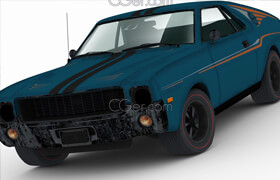 AMC MOTORS AMX[3ds,c4d,fbx,lwo,max,obj,wrl] - 3dmodel