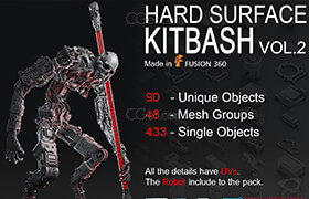 ArtStation - Hard Surface KitBash Vol 2 - 3dmodel