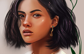 Artstation - Yaşar VURDEM Portrait Painting In Photoshop Video Tutorial