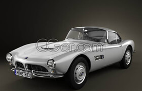 Hum3d - BMW 507 coupe 1959 - Vray - 3D Model