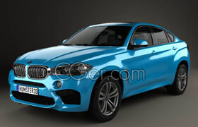 Hum3d - BMW X6 M 2014 - Vray - 3D Model