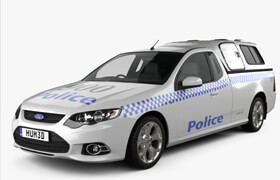 Hum3d - Ford Falcon UTE XR6 Police 2011