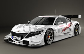 Hum3d - Honda NSX GT 2013 - Vray - 3D Model