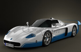 Hum3d - Maserati MC12 - Vray - 3D Model [3ds-c4d-fbx-lwo-max-obj-mb]