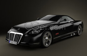 Hum3d - Maybach Exelero [3ds-c4d-max-obj]