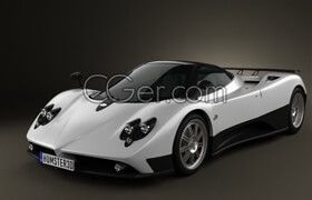 Hum3d - Pagani Zonda F 2005 - Vray - 3D Model [3ds-c4d-fbx-lwo-max-obj-mb]