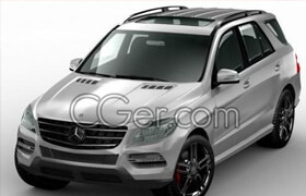 Mercedes-Benz ML350 AMG[3ds,c4d,fbx,lwo,max,obj,wrl] - 3dmodel