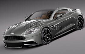 Squir - Aston Martin 2013 AM 310 Vanquish - Vray - 3D Model [3ds-c4d-fbx-lwo-max-obj]