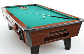 Turbosquid - Pool table 8ft Commercial