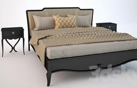 ​Bed with bedside table LCI