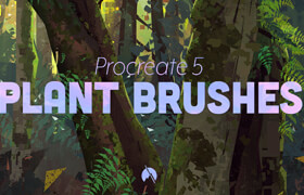 Artstation - PLANT Brushes - 37 Custom Brushes for Procreate 5 (by Mike McCain)