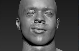 Highres Zbrush 3d Head - Chadwick Boseman - 3dmodel