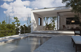 Cursosderenders - Casa Alberca 3ds Max Vray