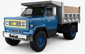 Hum3D - Chevrolet C70 Dump Truck 1979 - 3dmodel