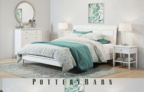 Pottery Barn Crosby White Bedroom set