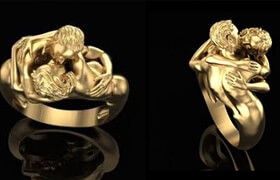 Mermaid Ring 3d Printable