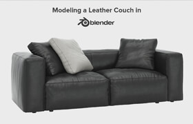 Blender3dk - Modeling a leather couch in Blender + Scene 2.8 Eevee