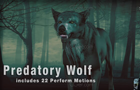 Iclone - Predatory Wolf Cracked Montassir - 3dmodel