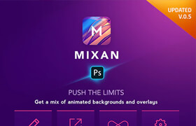 Mixan Photoshop Plugin for Animated Backgrounds and Overlays