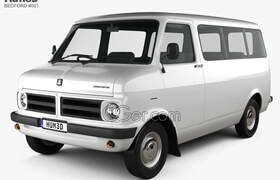 Hum3d cars - Bedford CF Mk1 Minibus 1972