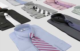 Set of shirts with tie