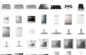 brastemp models - kitchen appliances - 3dmodel