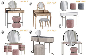 Cgtrader - Collection of Dressing table 10 pieces