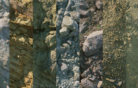 Real Displacement Textures - RDT Collection Quarry Pack 01