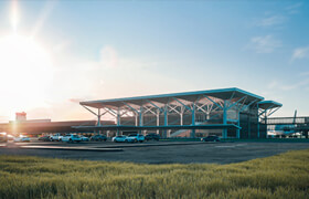 Modern Airport - 3DsMax - Vray - 3DModel