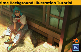 Cubebrush - Anime Background Illustration Tutorial