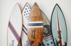 Vintage Wooden Surfboards / Jeffan