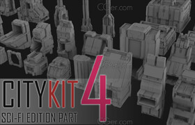 ArtStation - CityKit Sci-Fi Edition Part 4 - 3dmodel