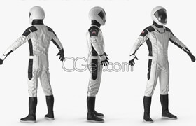Cgstudio - Futuristic Space Suit Rigged - 3d Model