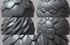 Gumroad - COMPLETE PACK - 100 Tileable Displacement-Alpha Patterns Part1