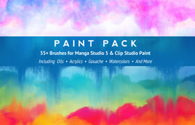 Gumroad - Paint Pack brushes for Manga Studio 5 & Clip Studio Paint (Armin Nelsyn) - brush