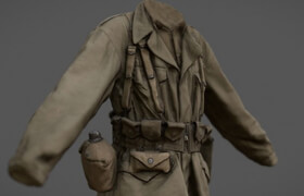 Sketchfab - WW2 American Uniform - 3dmodel